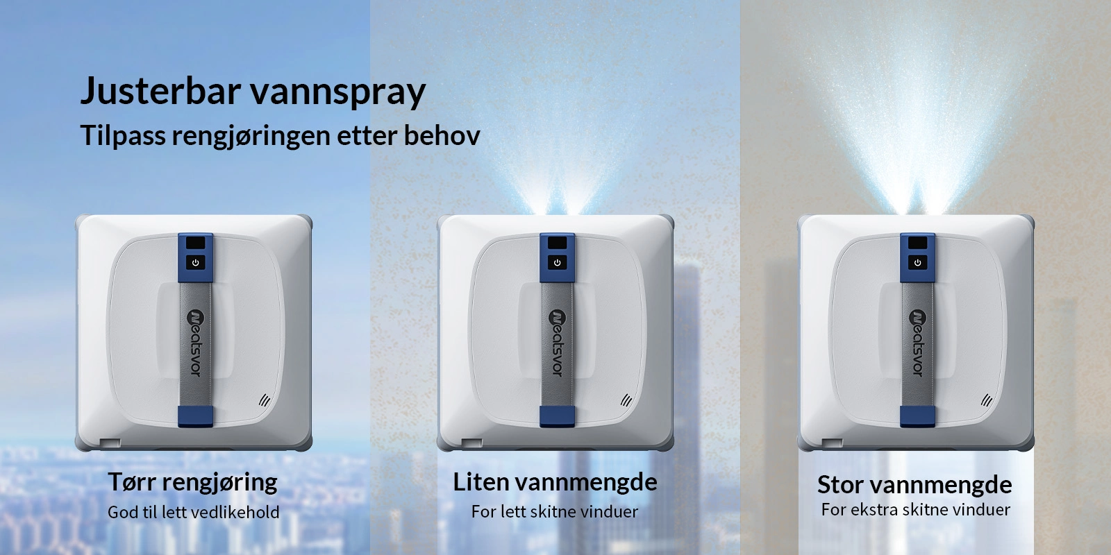 Justerbar vannspray